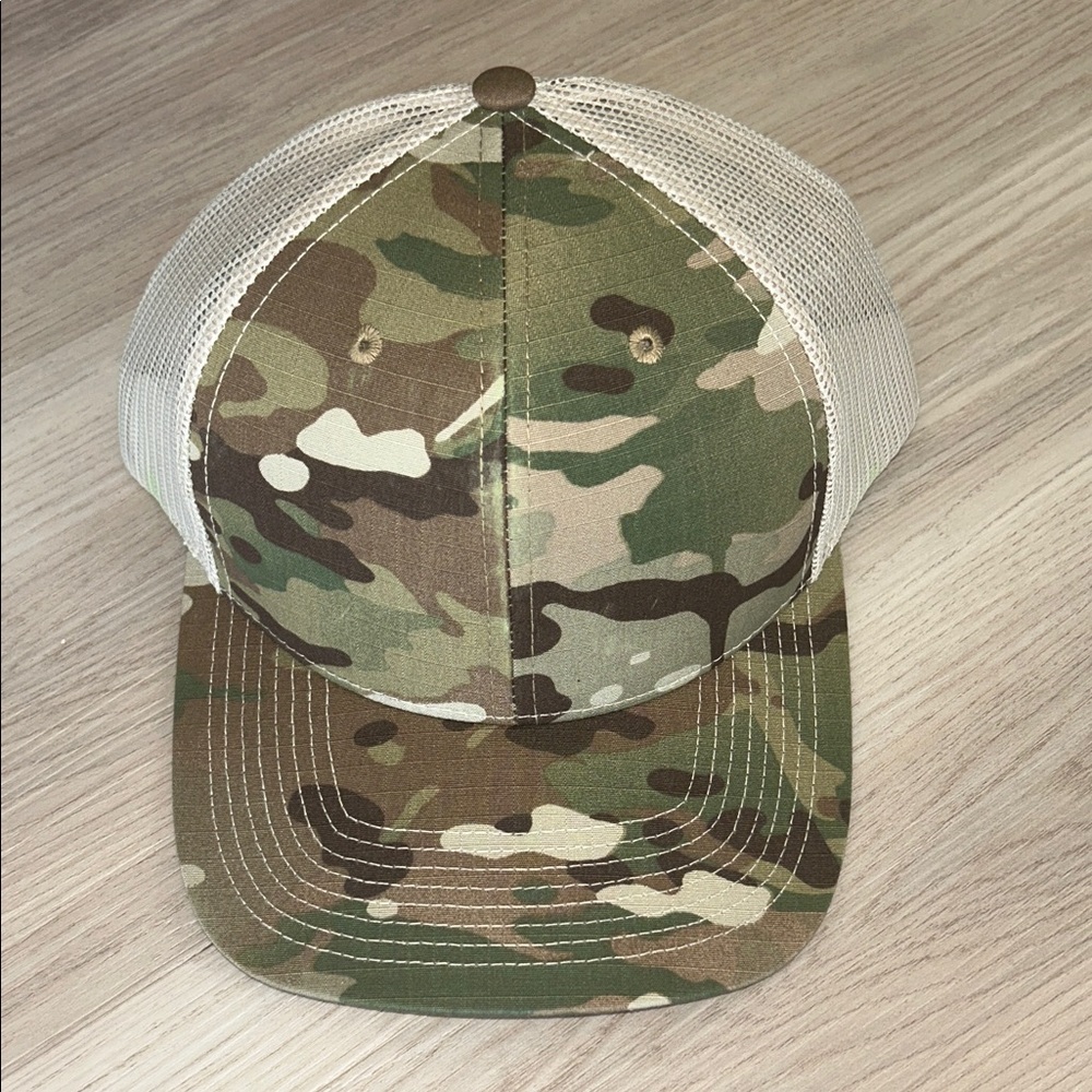 Outdoor Cap Desert Camo Trucker Hat-Beige Mesh NEW Adjustable SnapBack Baseball